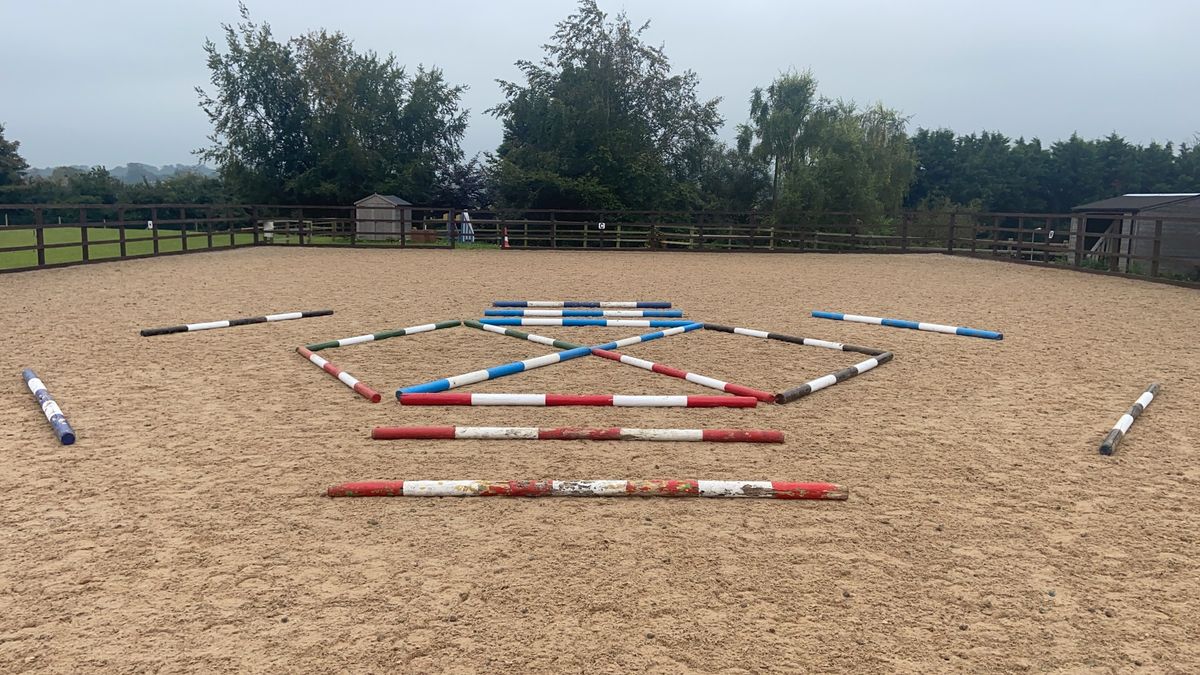 Chipstead RC Pole Work at Diamond Equestrian Centre