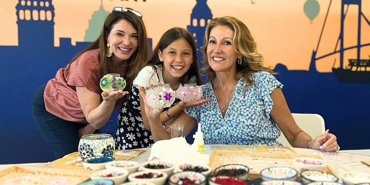 Mosaic Art Classes The Villages: Turkish Lamp Making Workshop