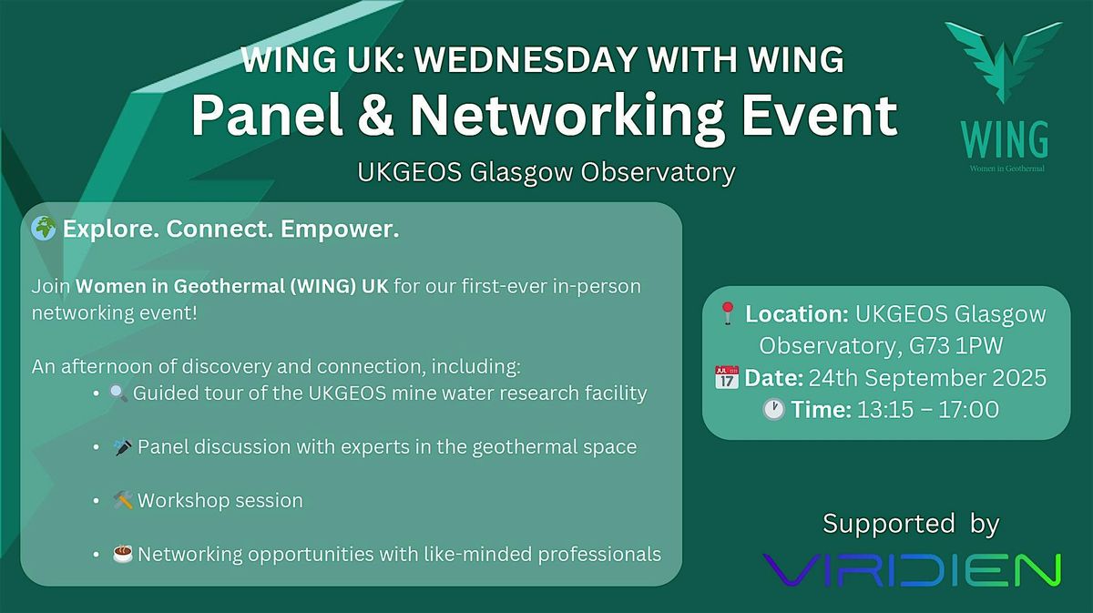 WING UK\u2019s First In-Person Event at the Glasgow Observatory