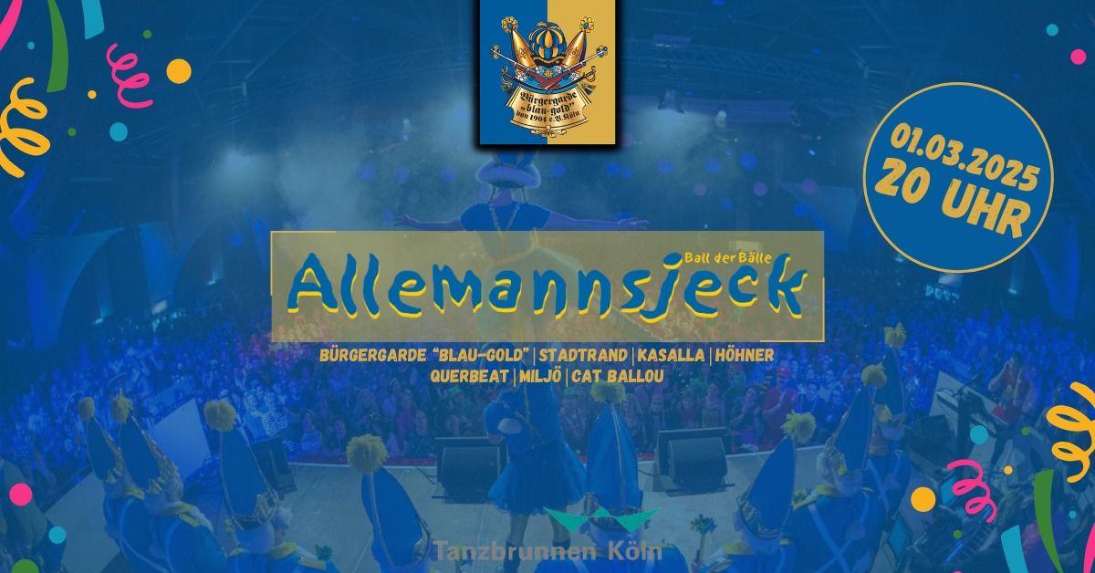 Allemannsjeck - B\u00fcrgergarde "blau-gold" von 1904 e.V. K\u00f6ln