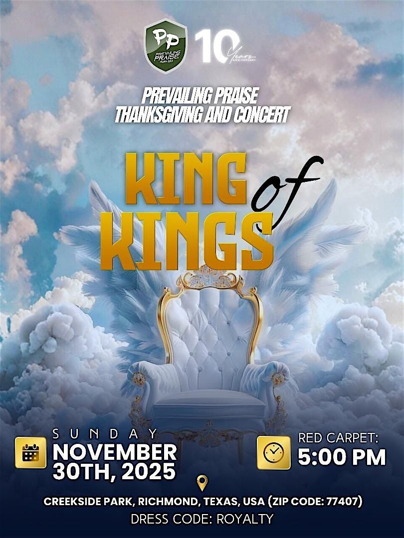 Prevailing praise Thanksgiving banquet with the King of Kings