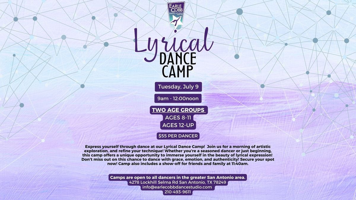 Lyrical Dance Camp 