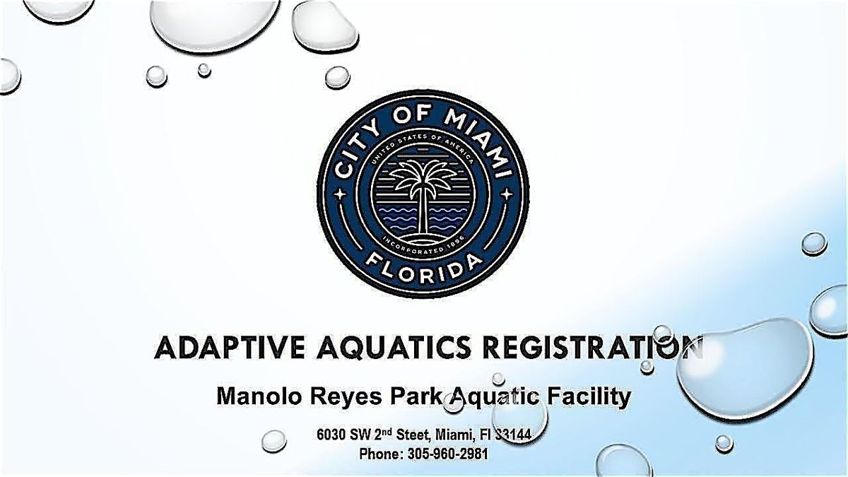 Manolo Reyes Pool Adaptive Aquatics  - January 26 -30 (Ages 6-13)