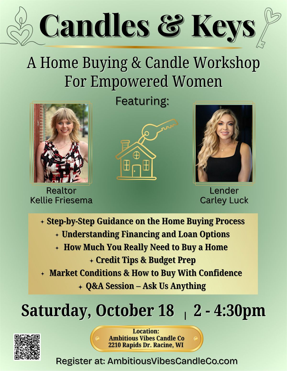 Candles & Keys: A Home Buying & Candle Workshop for Empowered Women