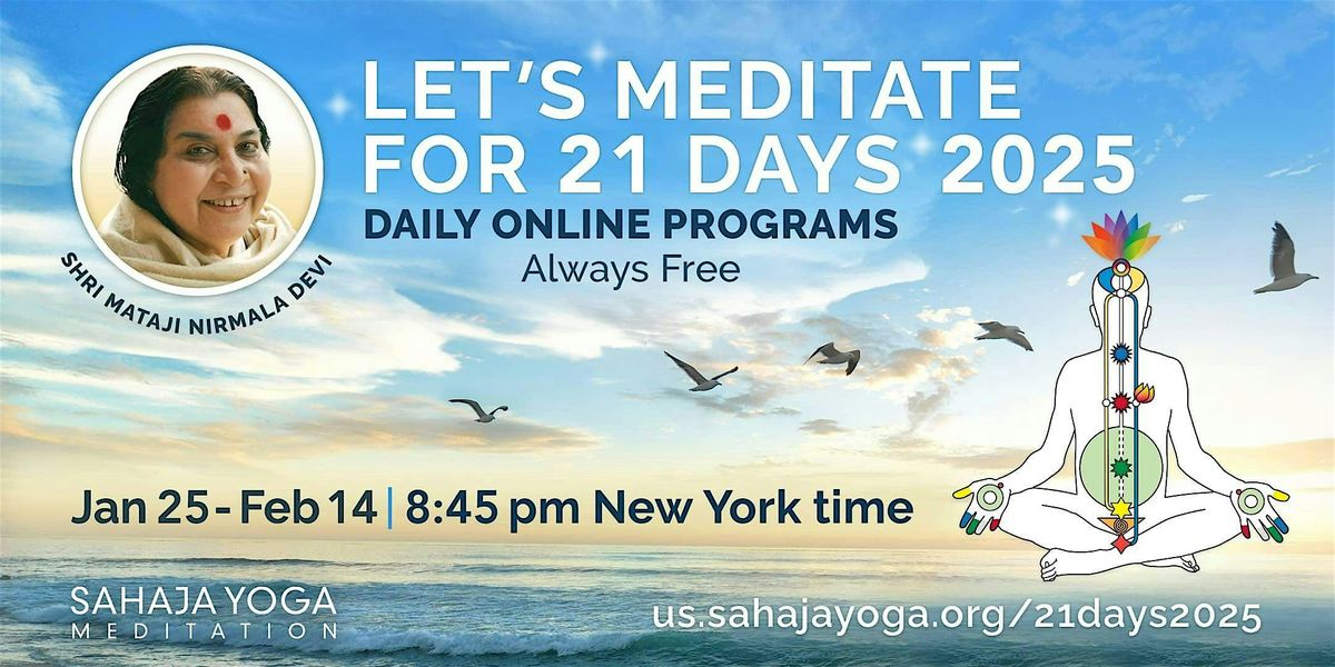 FREE 21 Day Online Meditation Course 2025