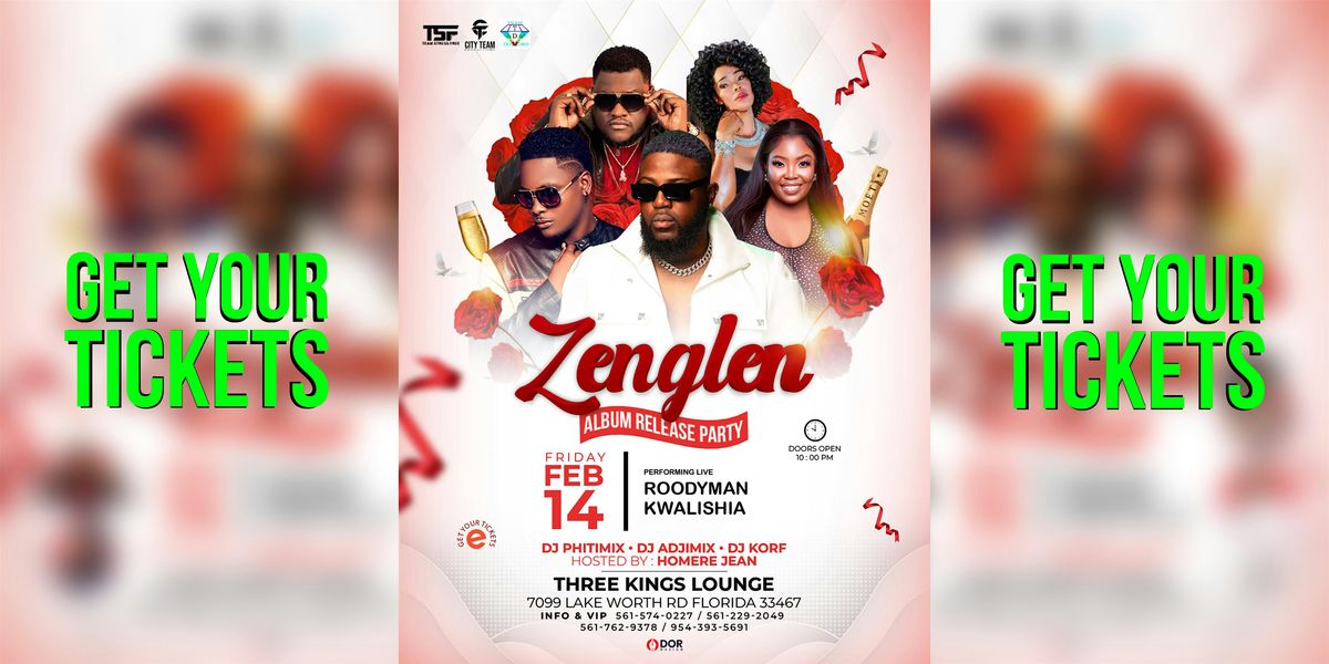 ZENGLEN ALBUM RELEASE PARTY @ THREE KINGS LOUNGE WPB (HAPPY VALENTINE'S)