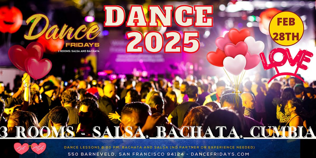 Salsa Dancing, Bachata Dancing, Cumbia Room, FOUR Dance Lessons for ALL