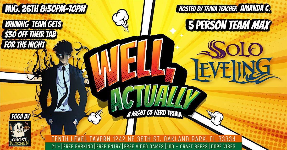 Solo Leveling Trivia Night