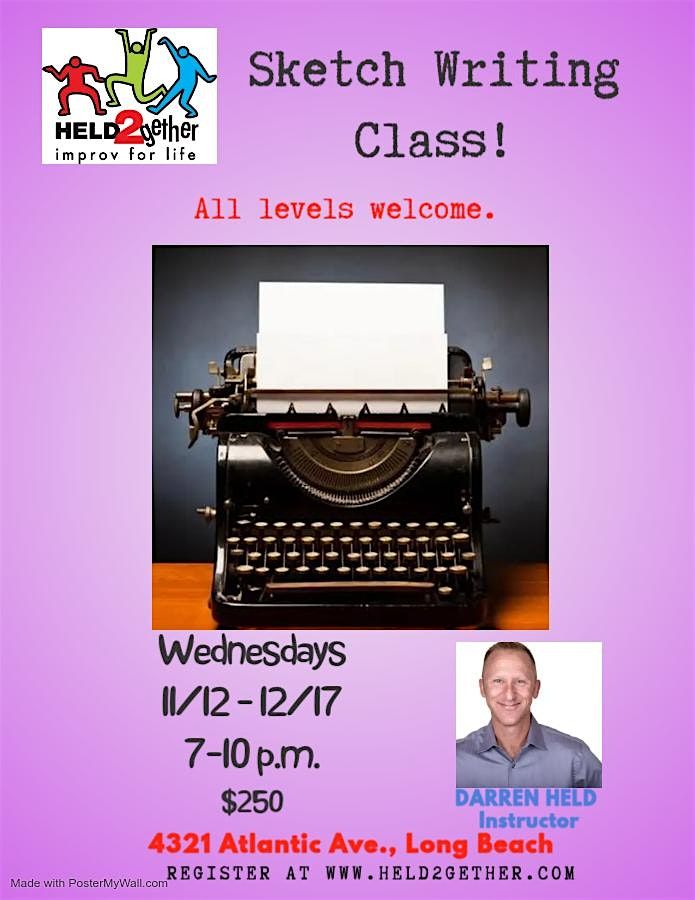 Sketch Writing Class!