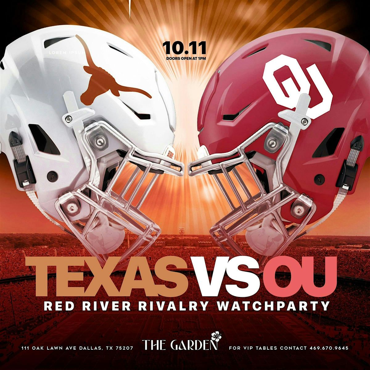 Texas VS OU Watch Party