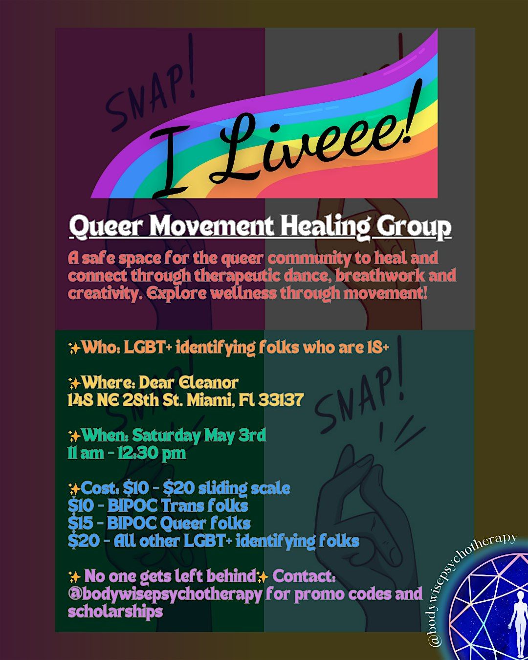 I LIVEEE! Queer Movement Healing Group