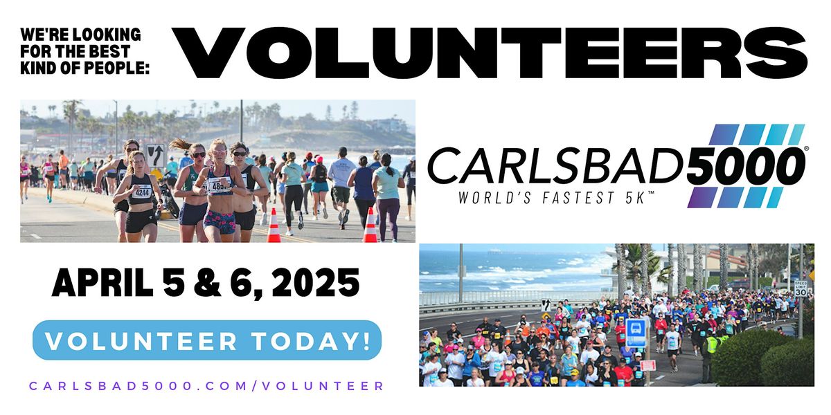 Carlsbad 5000 - 2025 Volunteer Sign Up