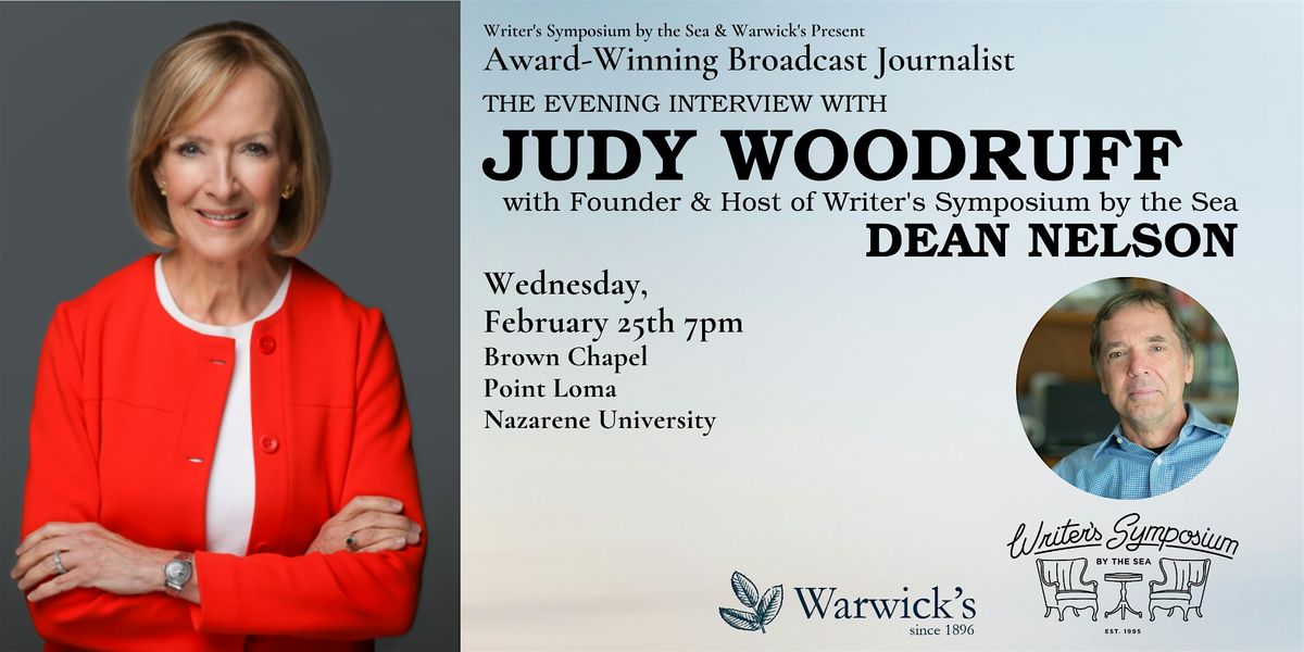 Judy Woodruff Writers Symposium by the Sea w\/Dean Nelson