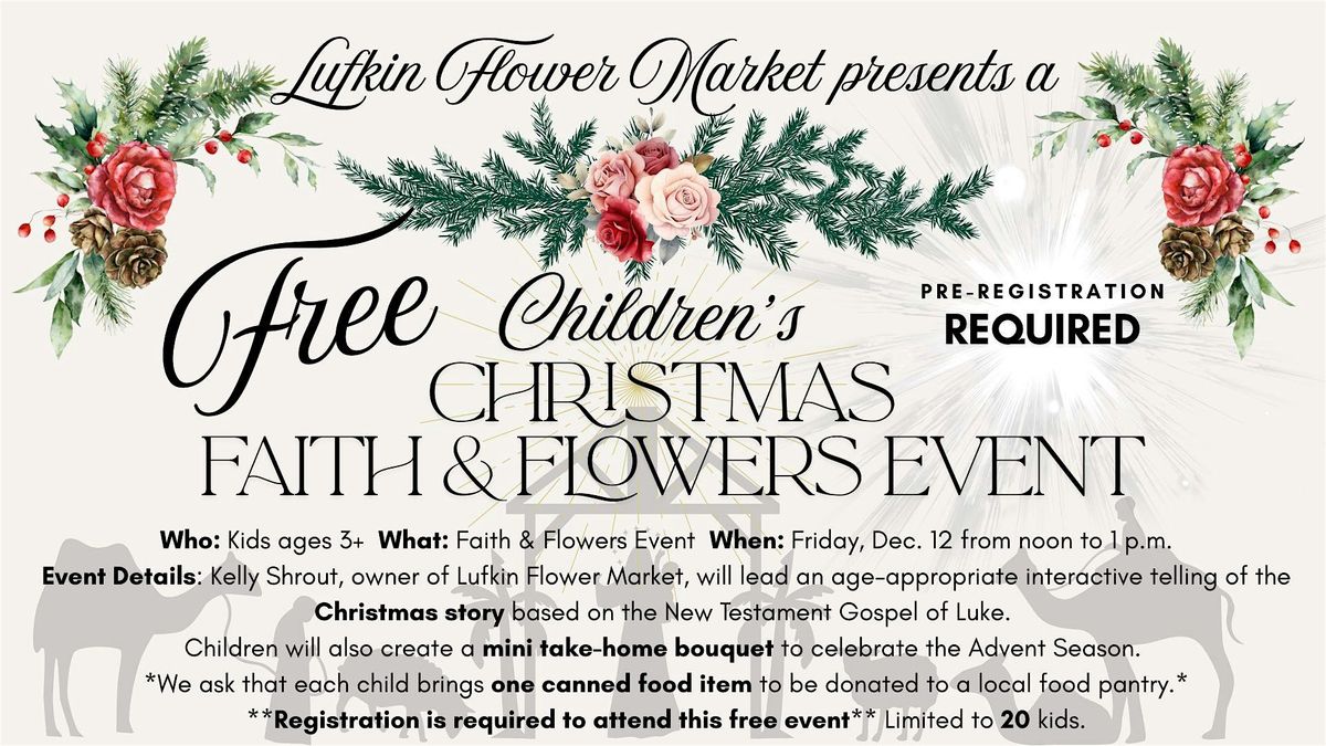 FREE Faith & Flowers Event