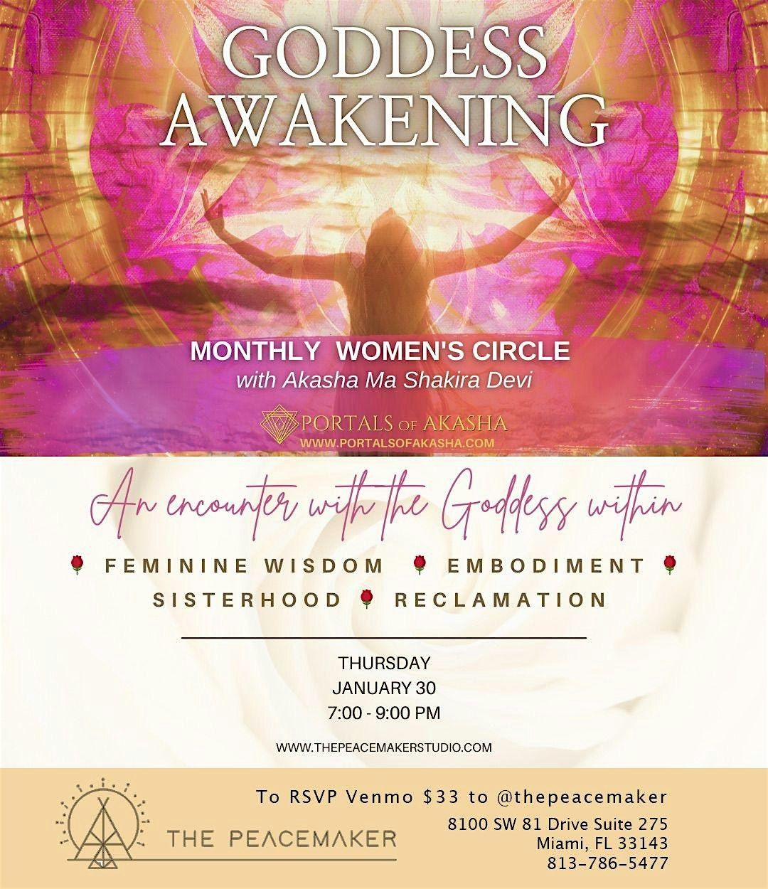 Goddess Awakening - Monthly Women's Circle w\/ Akasha