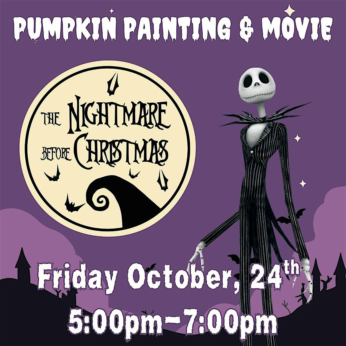 Pumpkin Painting and Nightmare Before Christmas