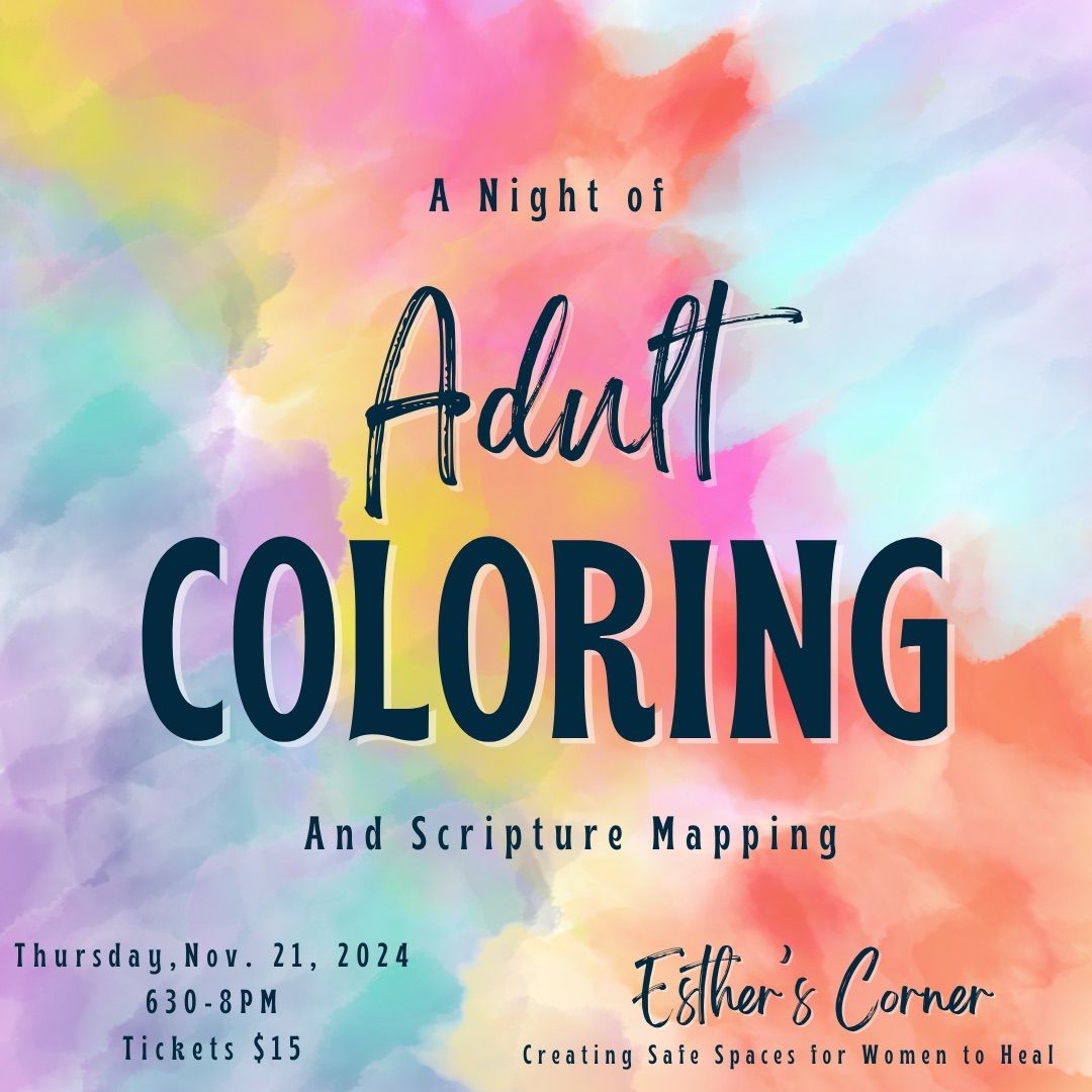 Adult Coloring and Scripture Mapping