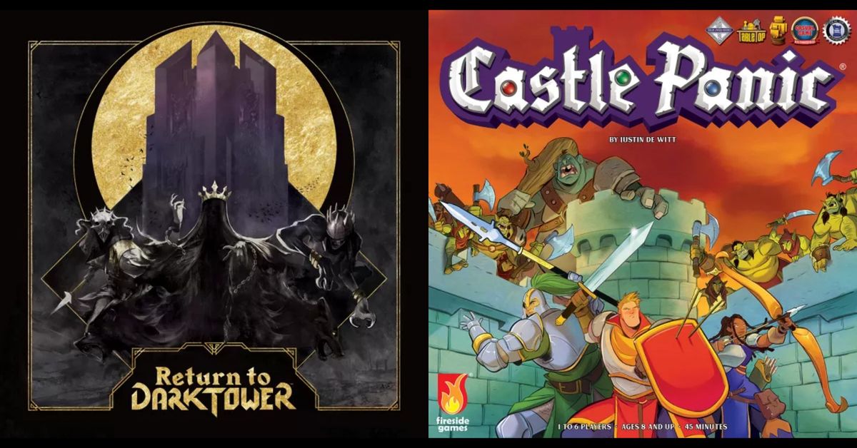 Return to Dark Tower & Castle Panic - Learn & Play & Eat... pizza!