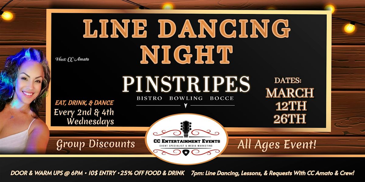 Line Dancing & Lessons - Dining - Bowling - Bocce Ball