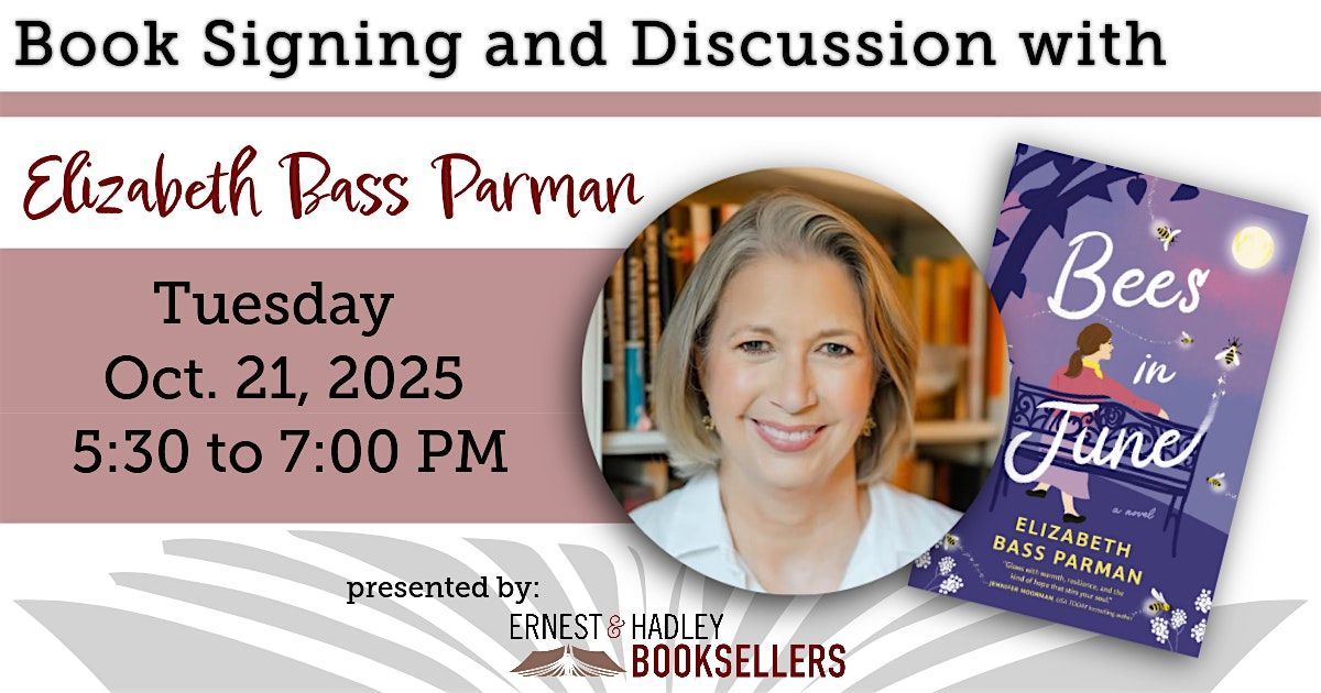 Book Signing and Discussion with Elizabeth Bass Parman