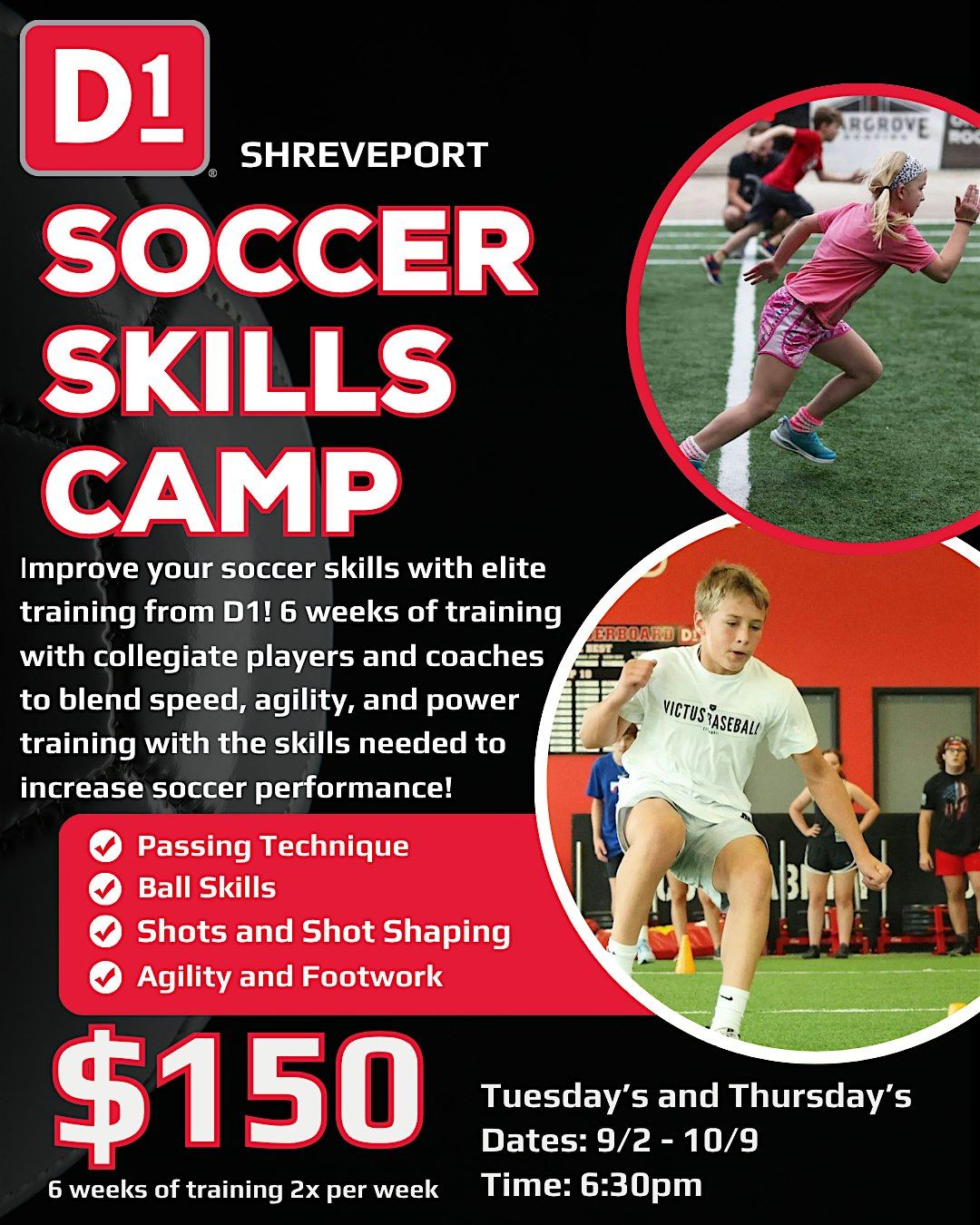 SHREVEPORT SOCCER SKILLS CAMP