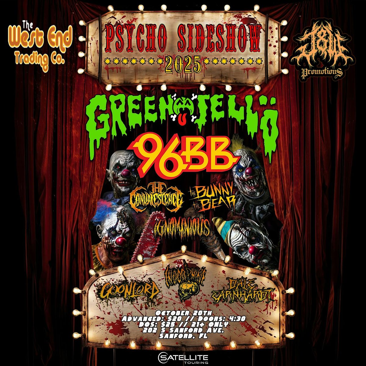 J & W Promotions are PROUD to announce "Psycho Sideshow 2025"!