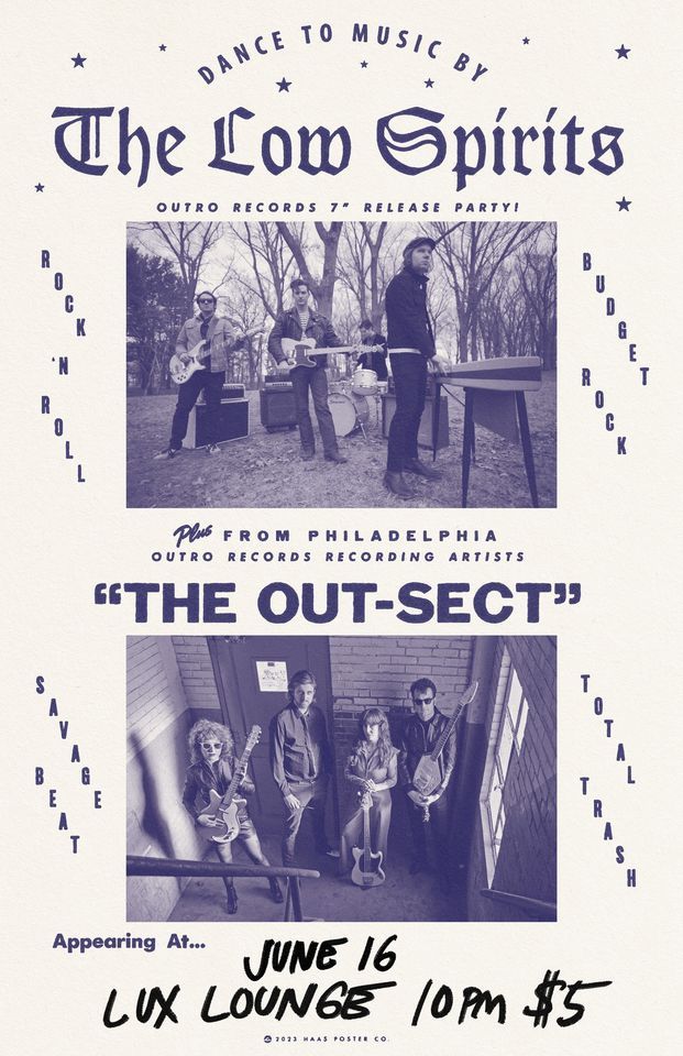 The Low Spirits 7" release party w\/ The Out-Sect (Philly)