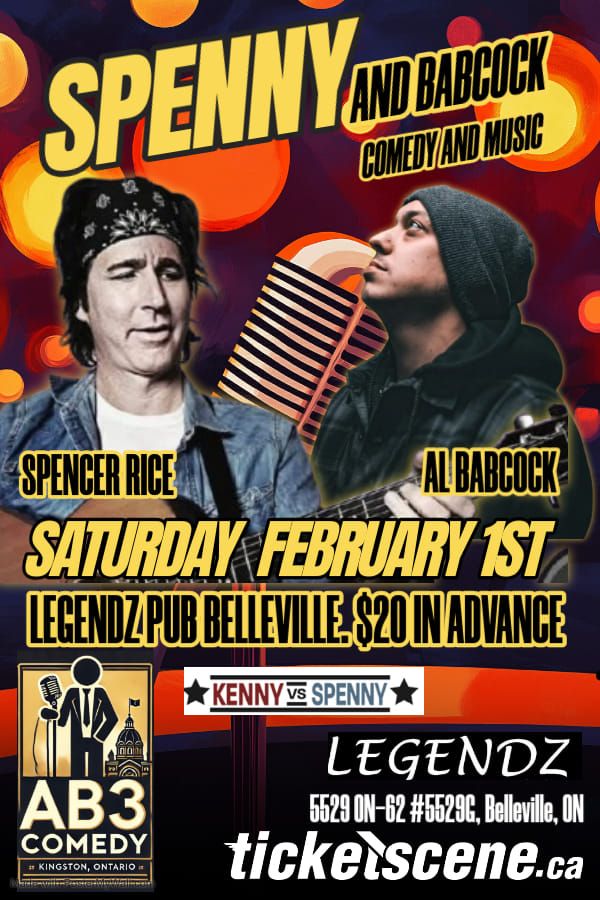 Spenny and Babcock: Live in Belleville "A Night Of Music And Comedy" 