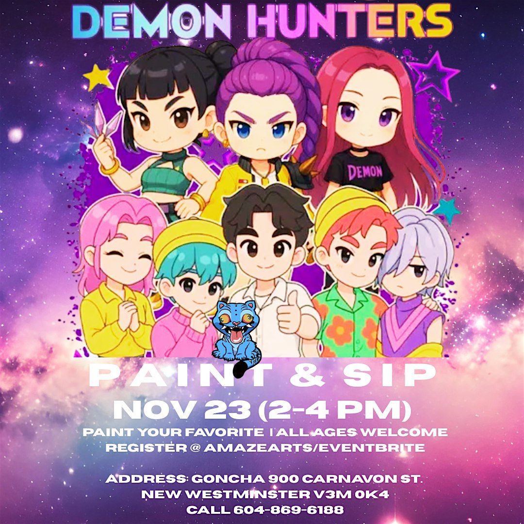 K Pop Demon Hunters Paint & Sip - Gongcha Newwest