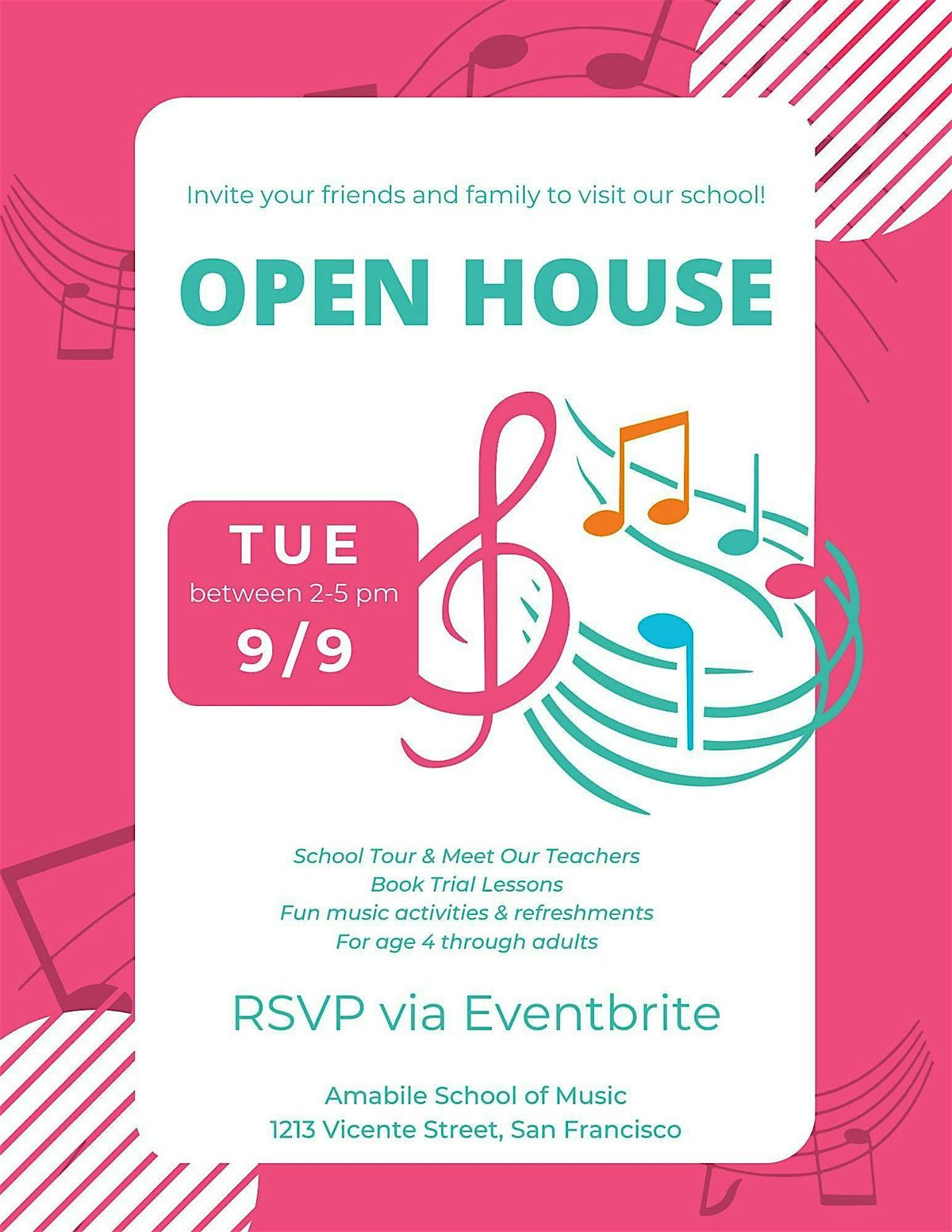 SF Open House at Amabile School of Music