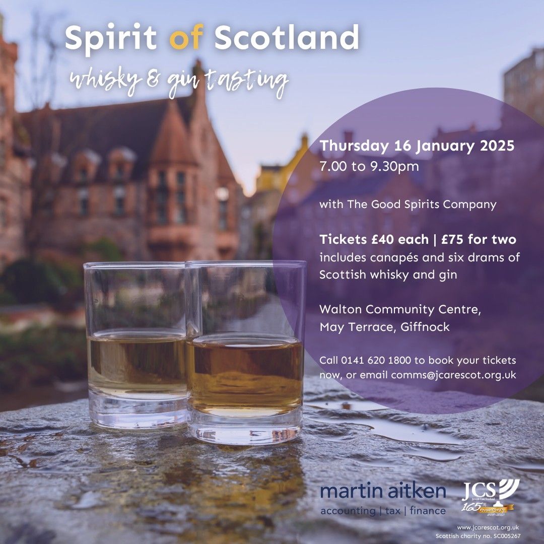 Spirit of Scotland: whisky and gin tasting