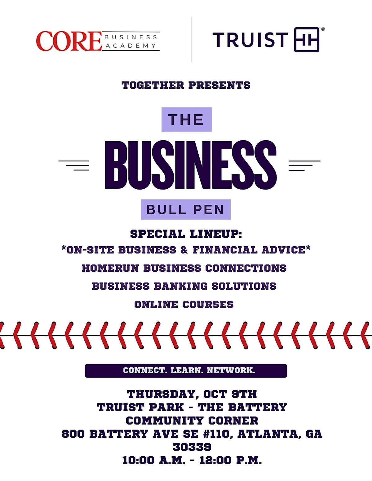 The Business Bull Pen: Connect. Learn. Network.