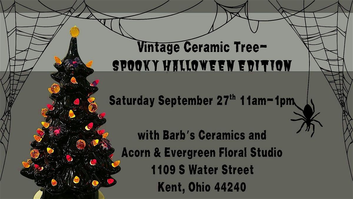 Vintage Ceramic Tree--Halloween Edition