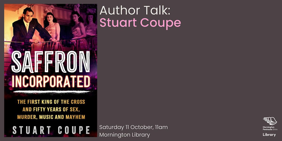 Author Talk: Stuart Coupe - Mornington Library