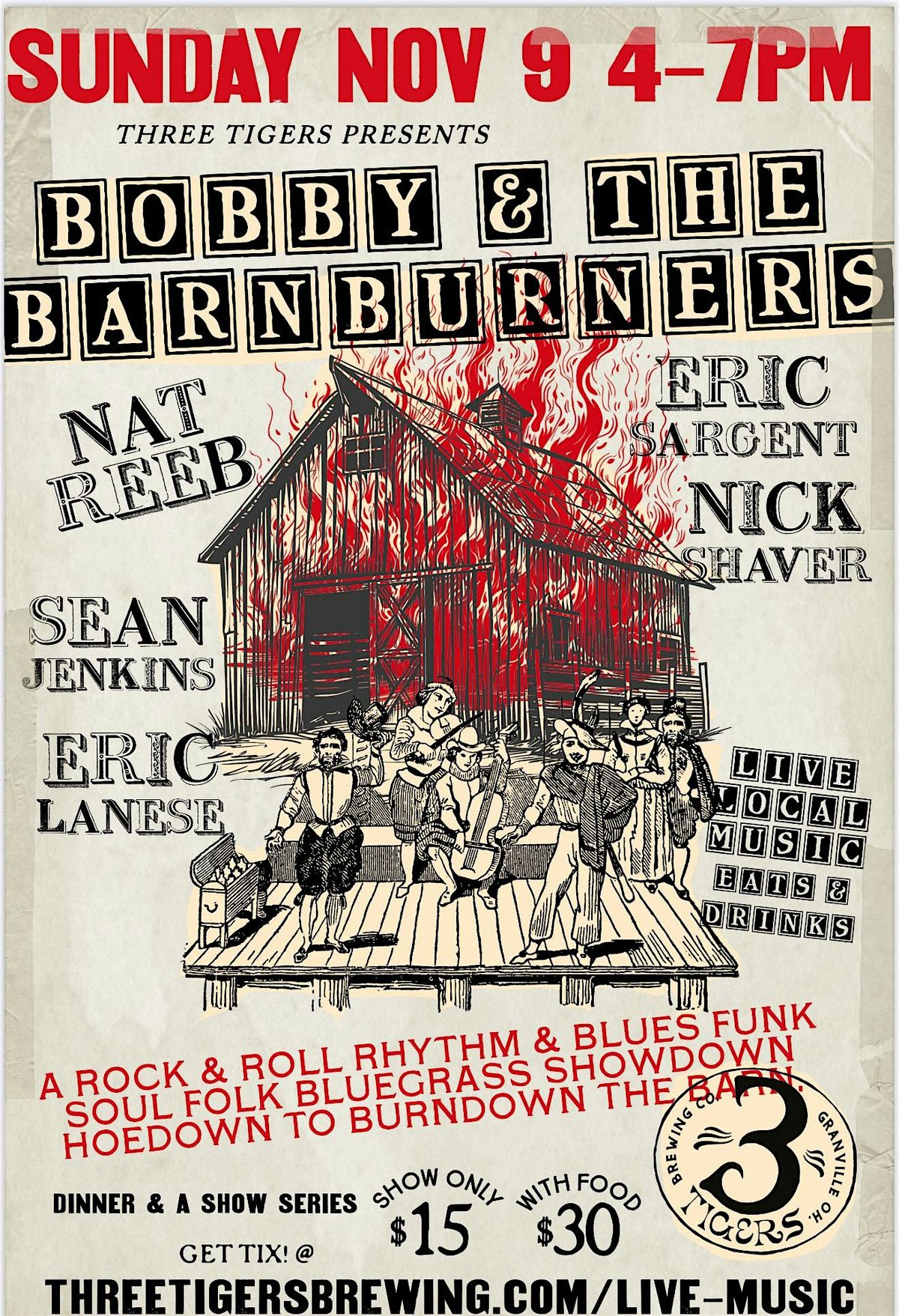 Dinner & a Show Bobby & the Barnburners