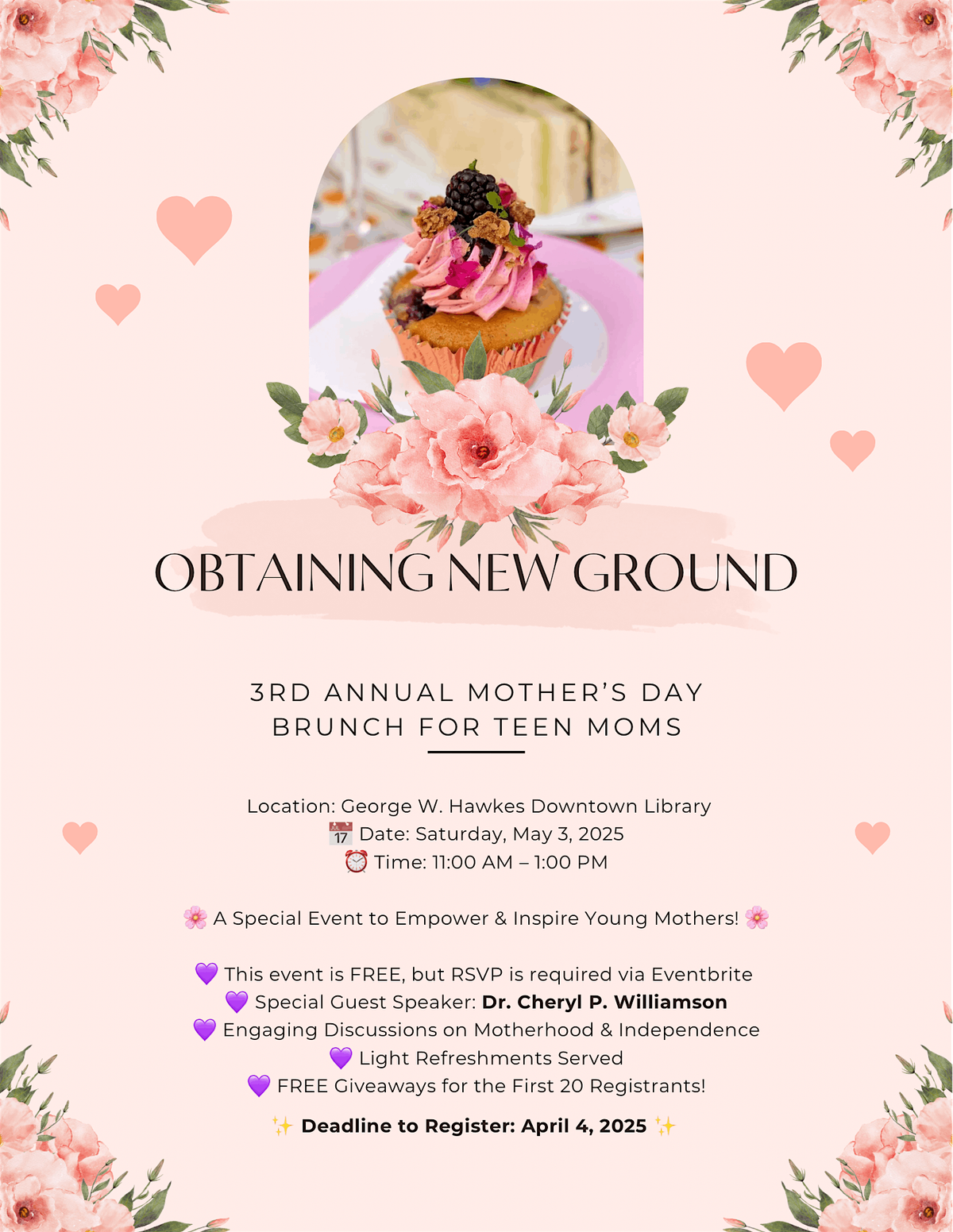 Obtaining New Ground 3rd Annual Mother\u2019s Day Brunch for Teen Moms