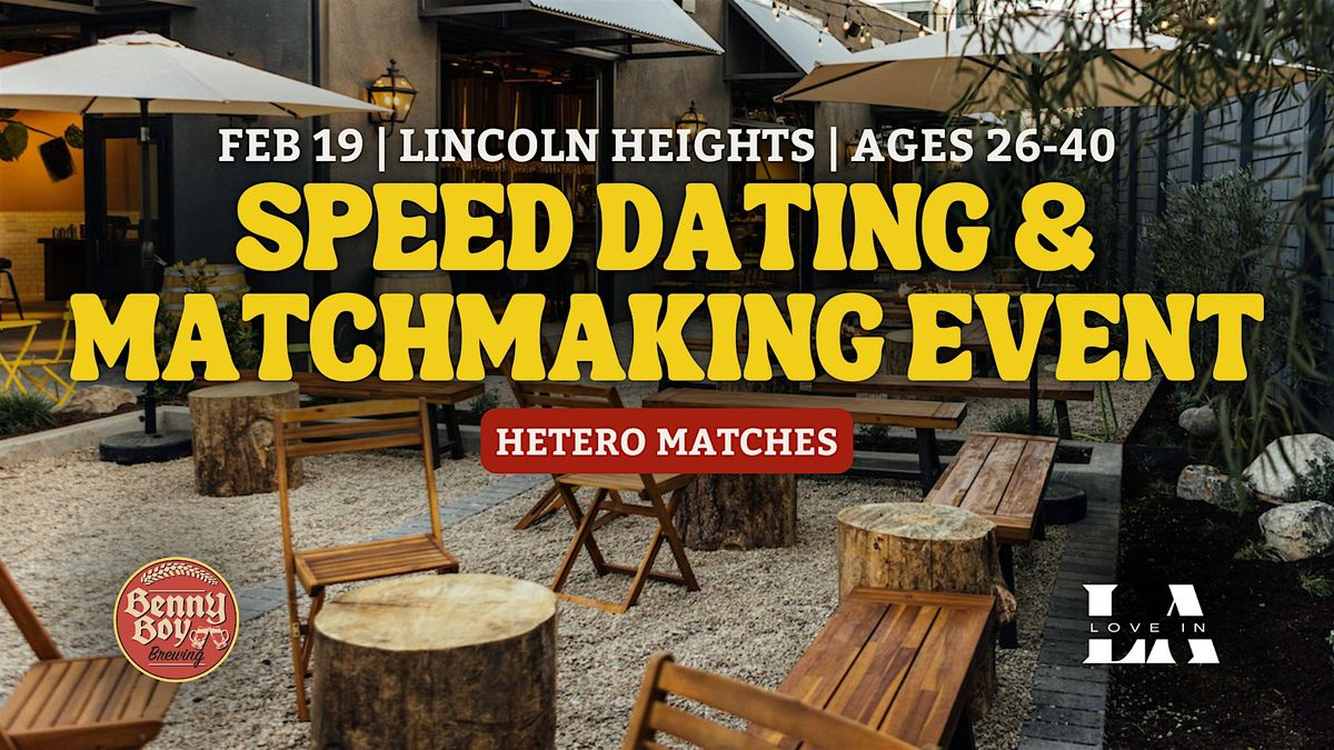 Speed Dating | Lincoln Heights | Ages 26-40