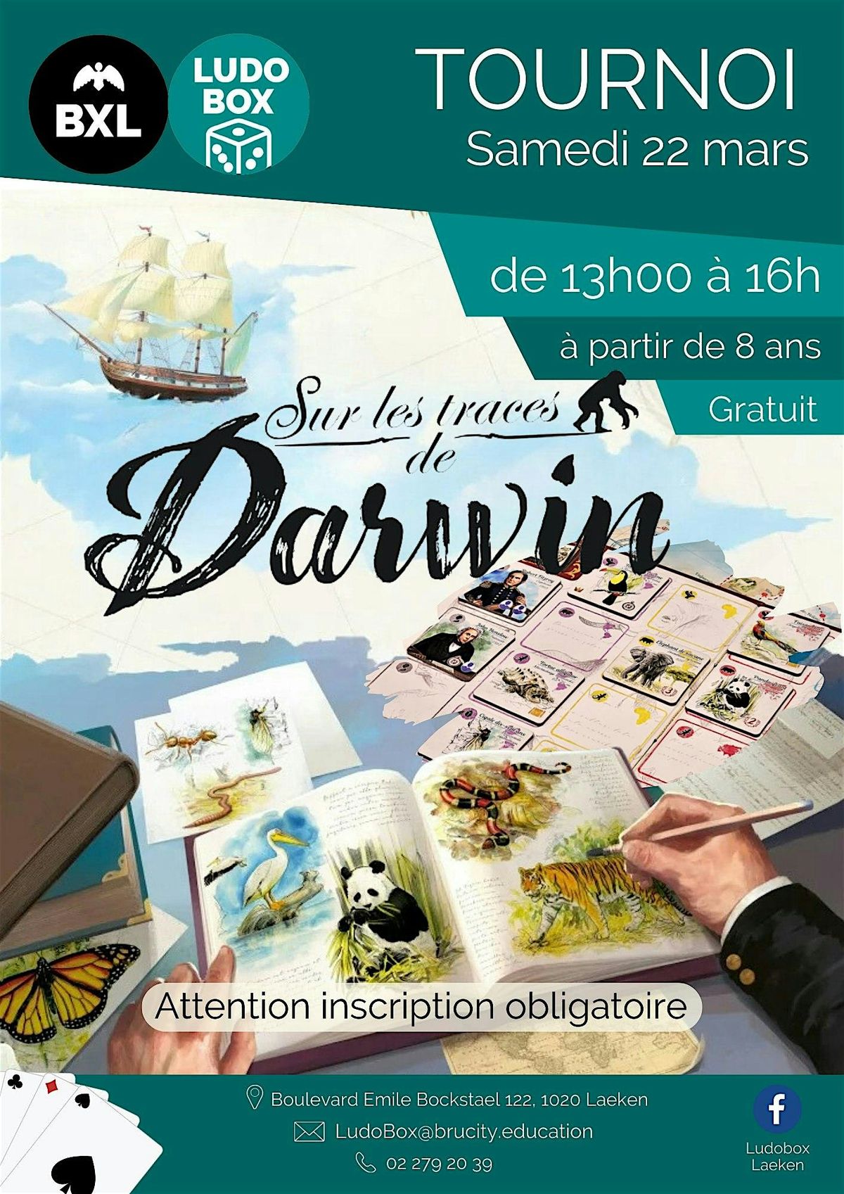 Tournoi du jeu Sur les traces de Darwin