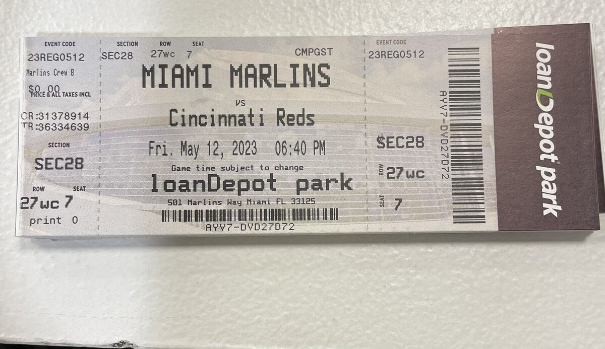 Cincinnati Reds at Miami Marlins Tickets