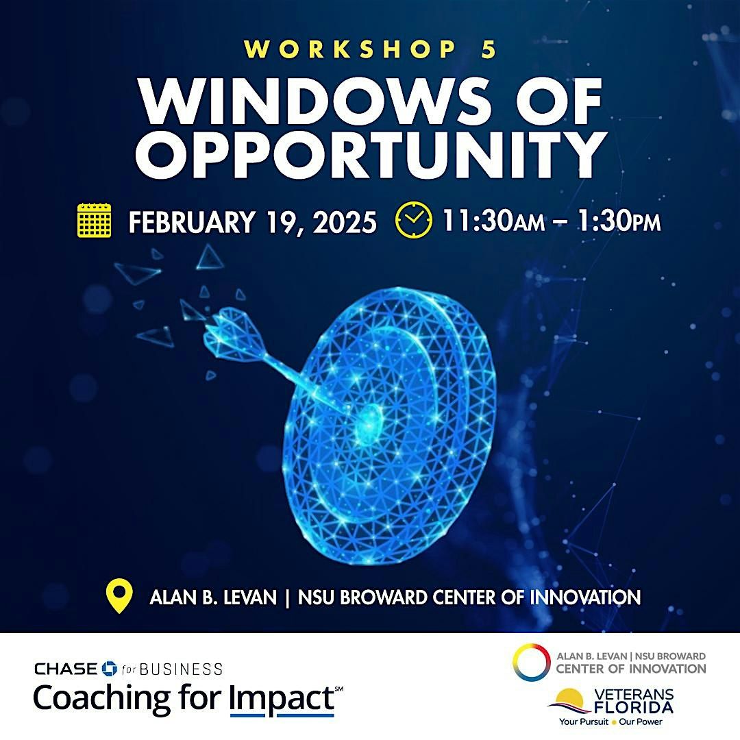 Chase\u00ae for Business Workshop 5: Windows of Opportunity