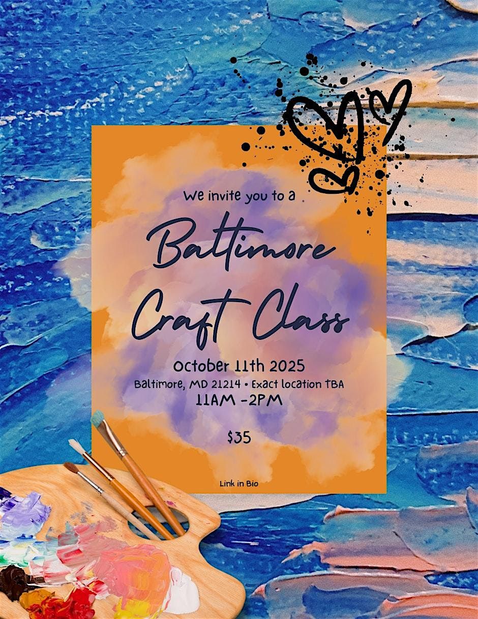 **SALE** Craft Club - October Workshop 1