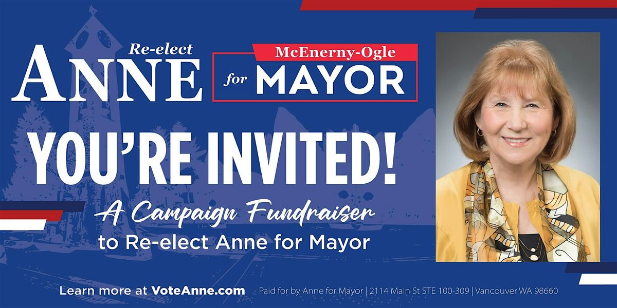 Join Us for Mayor Anne\u2019s Fundraiser \u2013 March 12th!