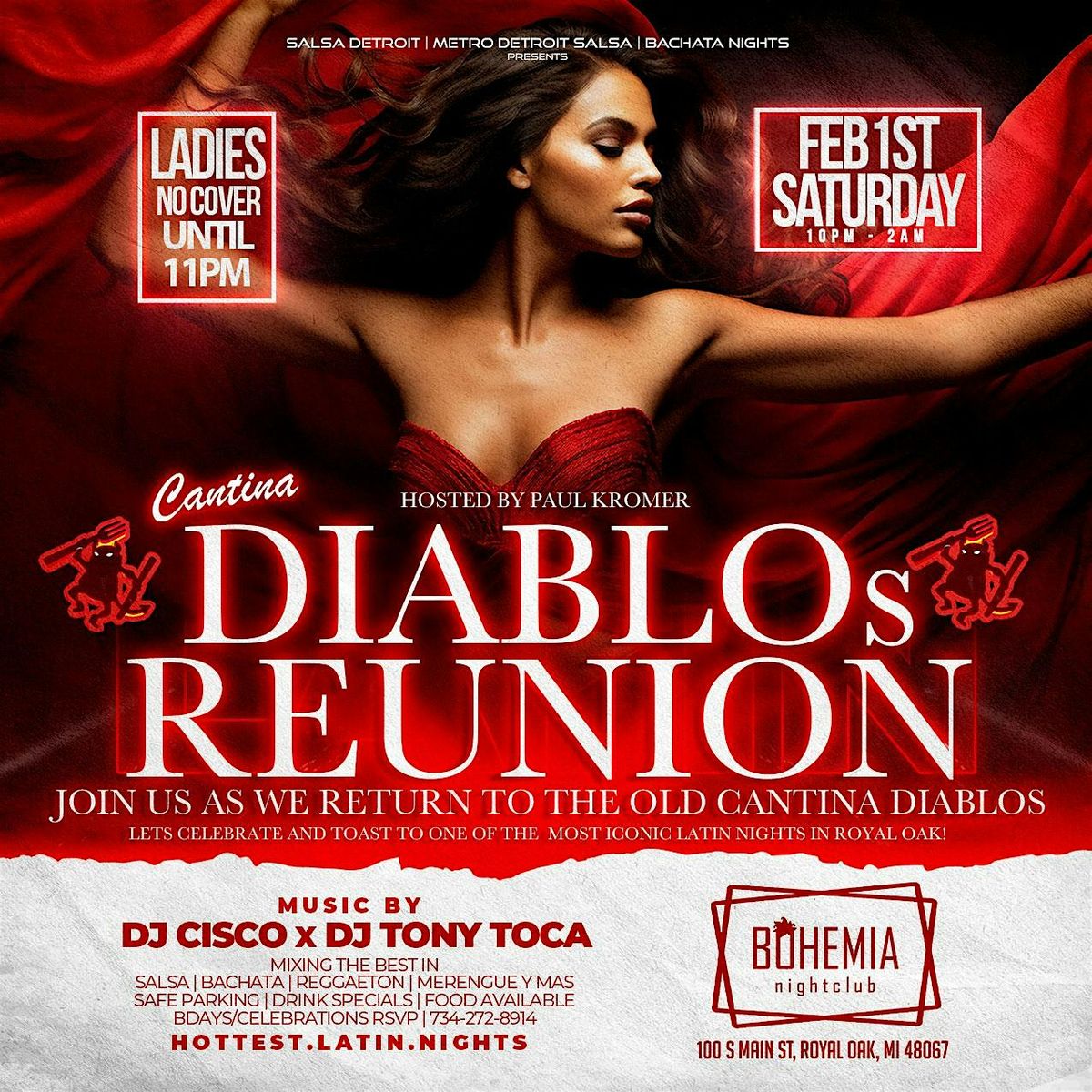 CANTINA DIABLOS REUNION 2025 - Bohemia Nightclub