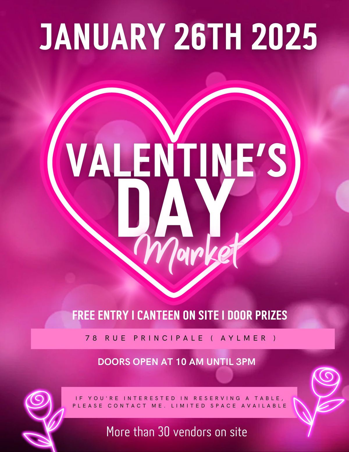 \ud83d\udc95\ud83d\udc8b March\u00e9 de la Sainte -Valentin \/\/ Valentine\u2019s Day Market \ud83d\udc95\ud83d\udc8b