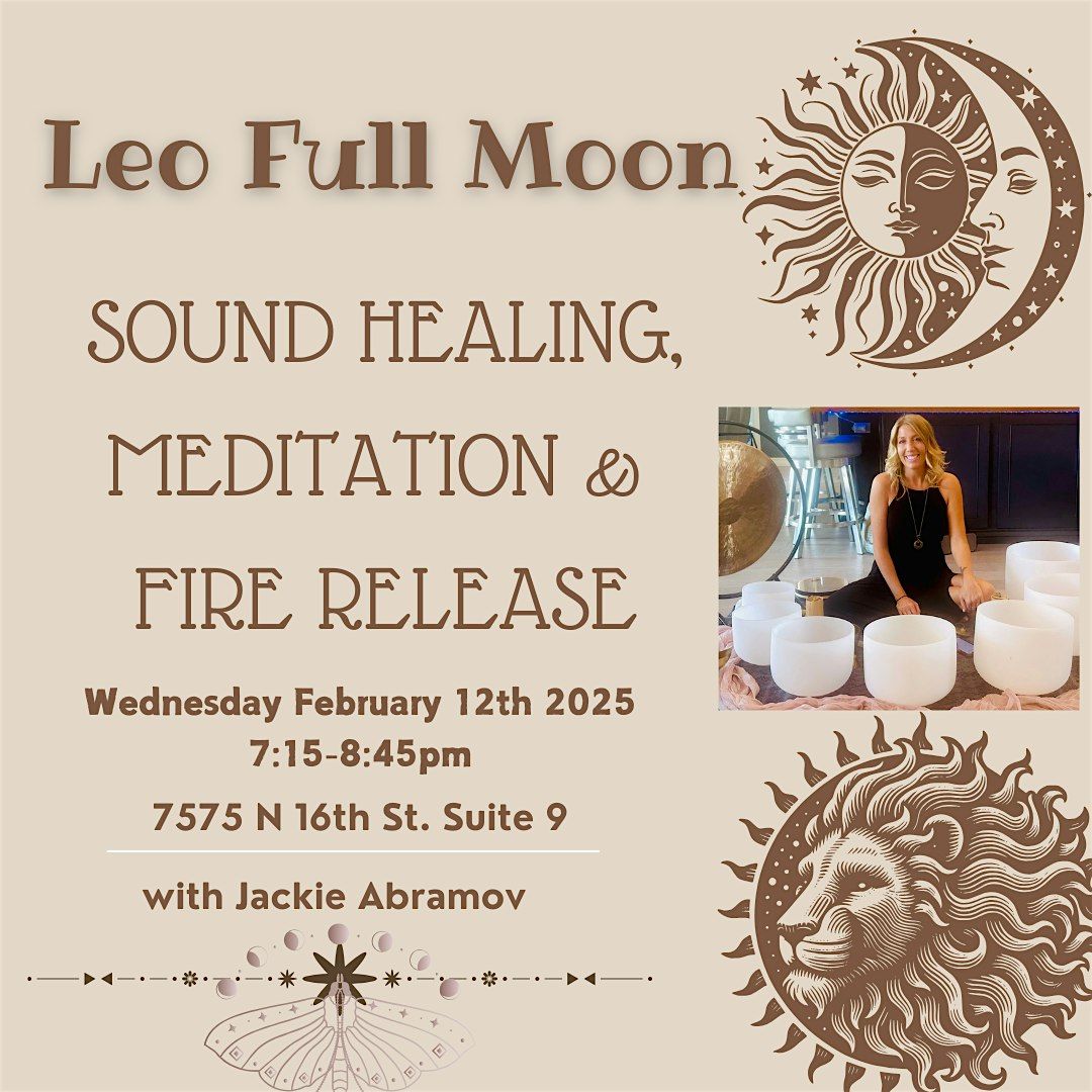 Full Moon Sound Healing, Meditation & Fire Release