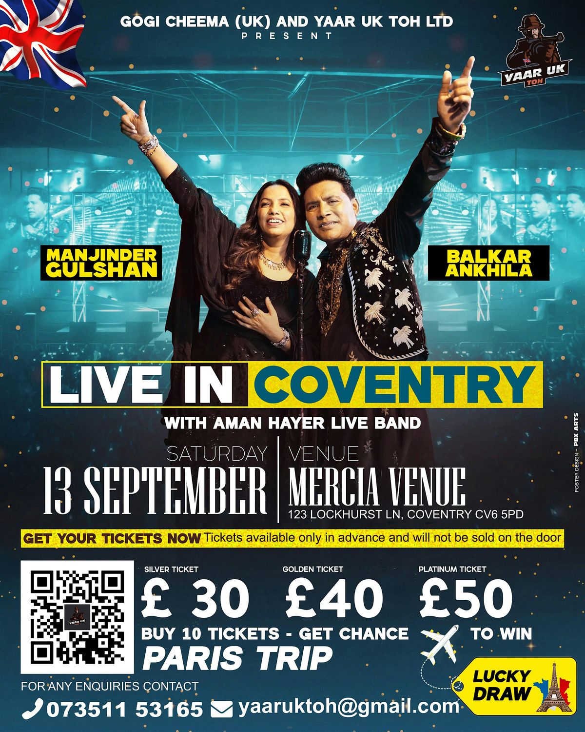 BALKAR ANKHILA & MANJINDER GULSHAN LIVE SHOW IN COVENTRY