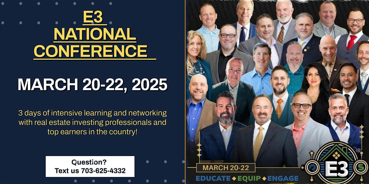 3 Day Real Estate Investing & Wealth Building National Conference IN PERSON