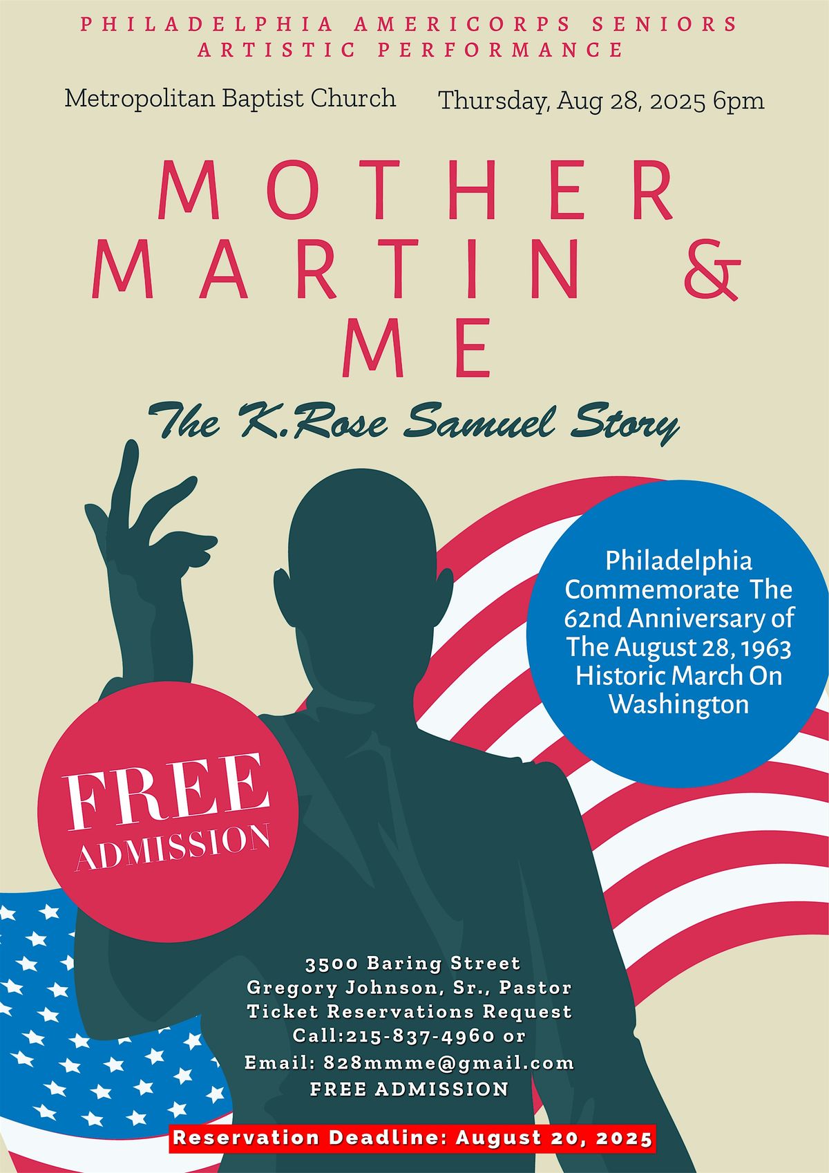 Mother Martin and Me. The K.Rose Samuel Story