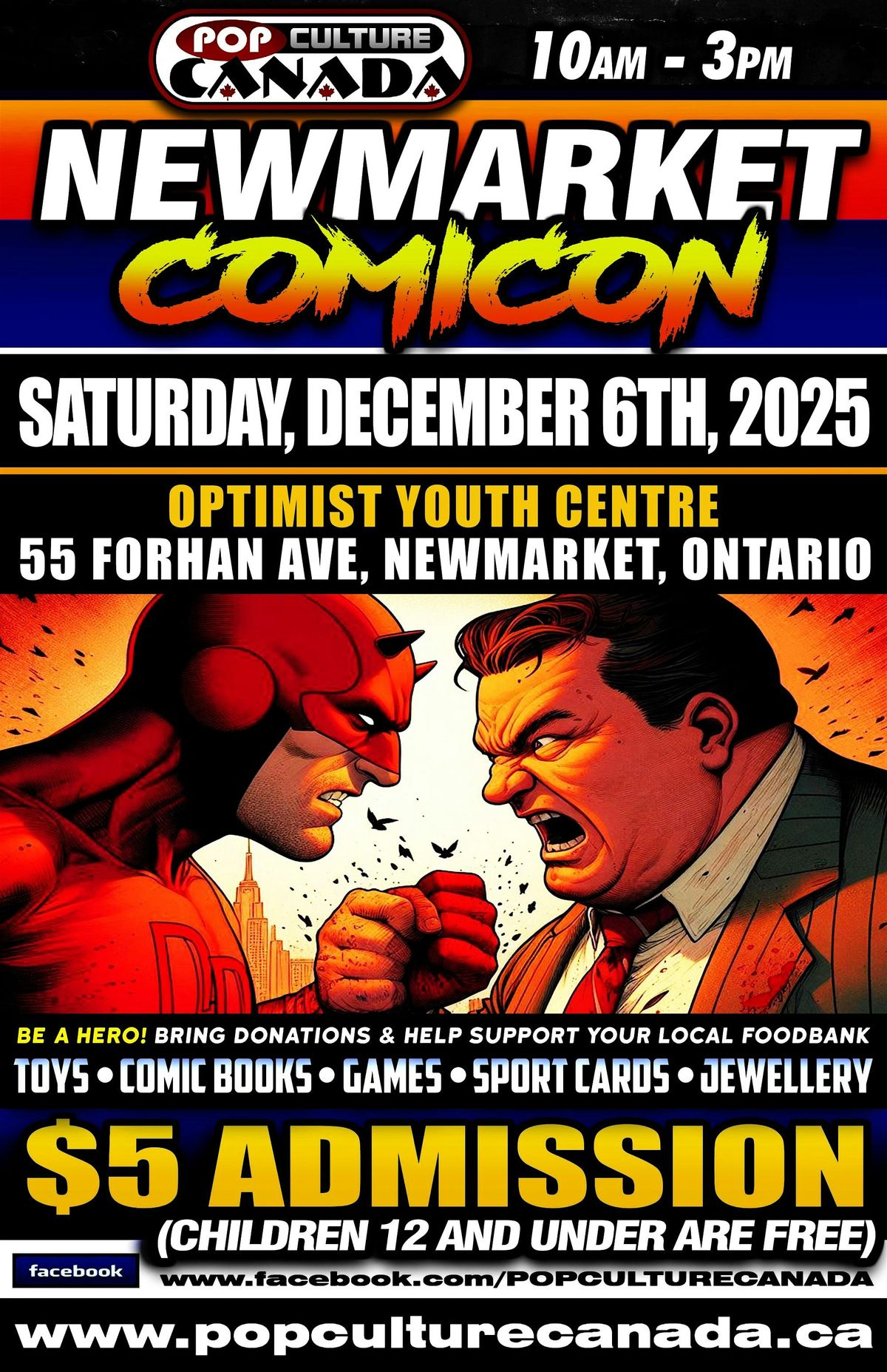 Newmarket ComiCon : December 6th 2025  :  Comic Con