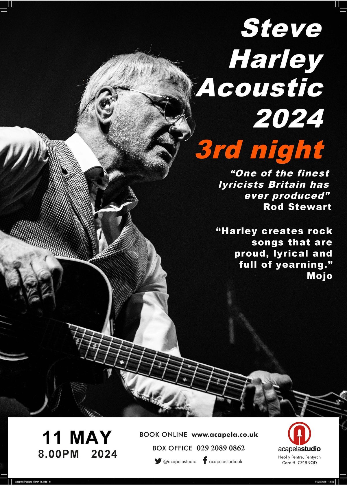 Steve Harley Acoustic - THIRD NIGHT